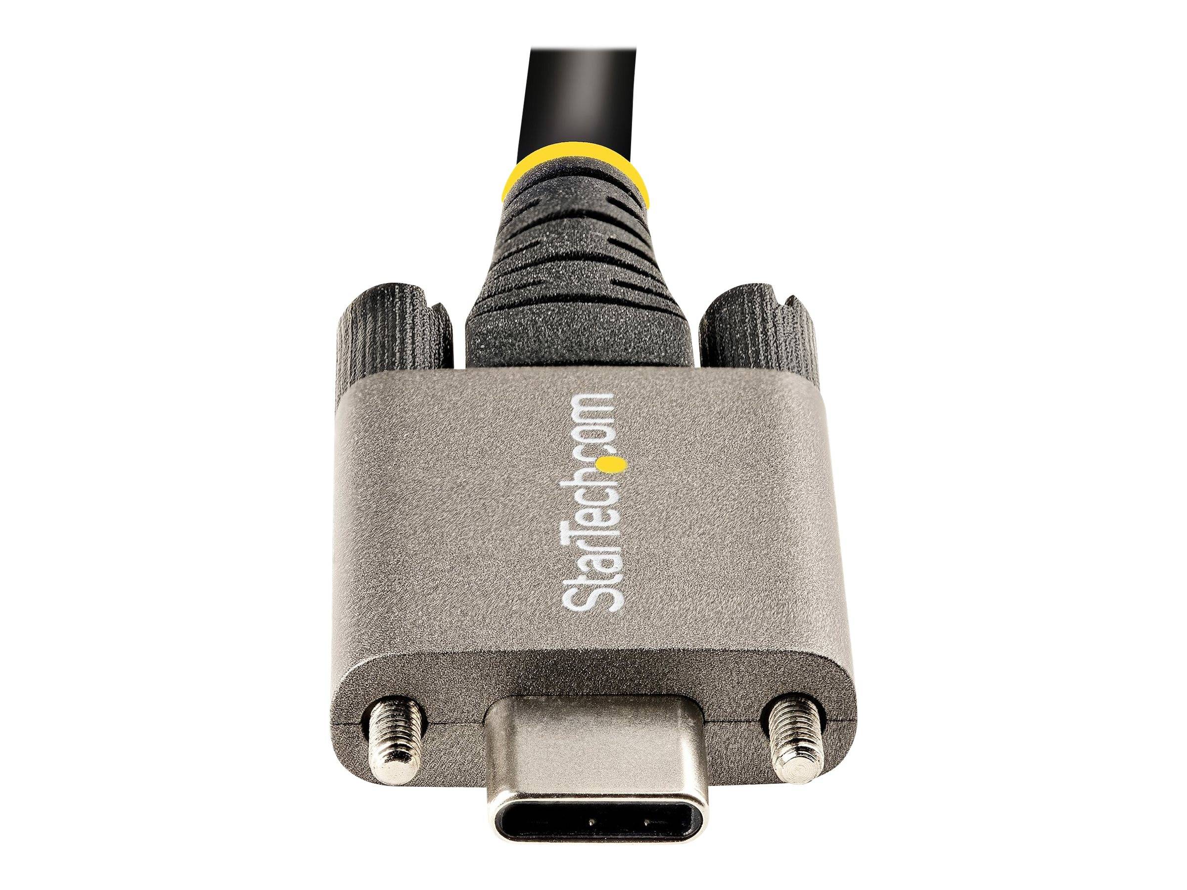 StarTech.com Cavo USB-C con viti di bloccaggio laterali da 1m - Cavo da USB-C a-4
