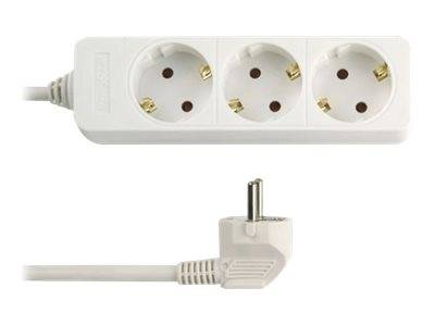 REV - Verlängerungsschnur - Wechselstrom 250 V - 3500 Watt - Eingabe, Eingang 2-polig - output connectors: 3 (2-polig) --0