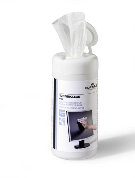 DURABLE Screenclean Box - Reinigungstücher (Wipes) (Packung mit 100)-6