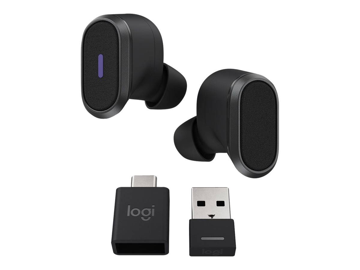 Logitech Zone Auricolare True Wireless Stereo (TWS) In-ear Musica e Chiamate Bluetooth Grafite-0