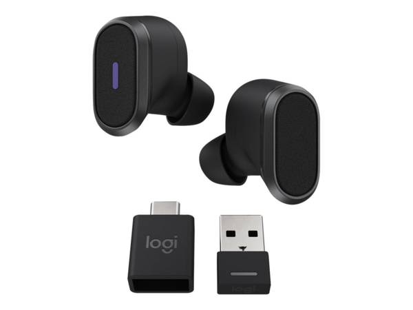 Logitech Zone Auricolare True Wireless Stereo (TWS) In-ear Musica e Chiamate Bluetooth Grafite