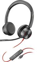 Plantronics BLACKWIRE 8225 Cuffie On Ear via cavo Stereo Nero Riduzione del rumore del microfono, Eliminazione del rumor-8