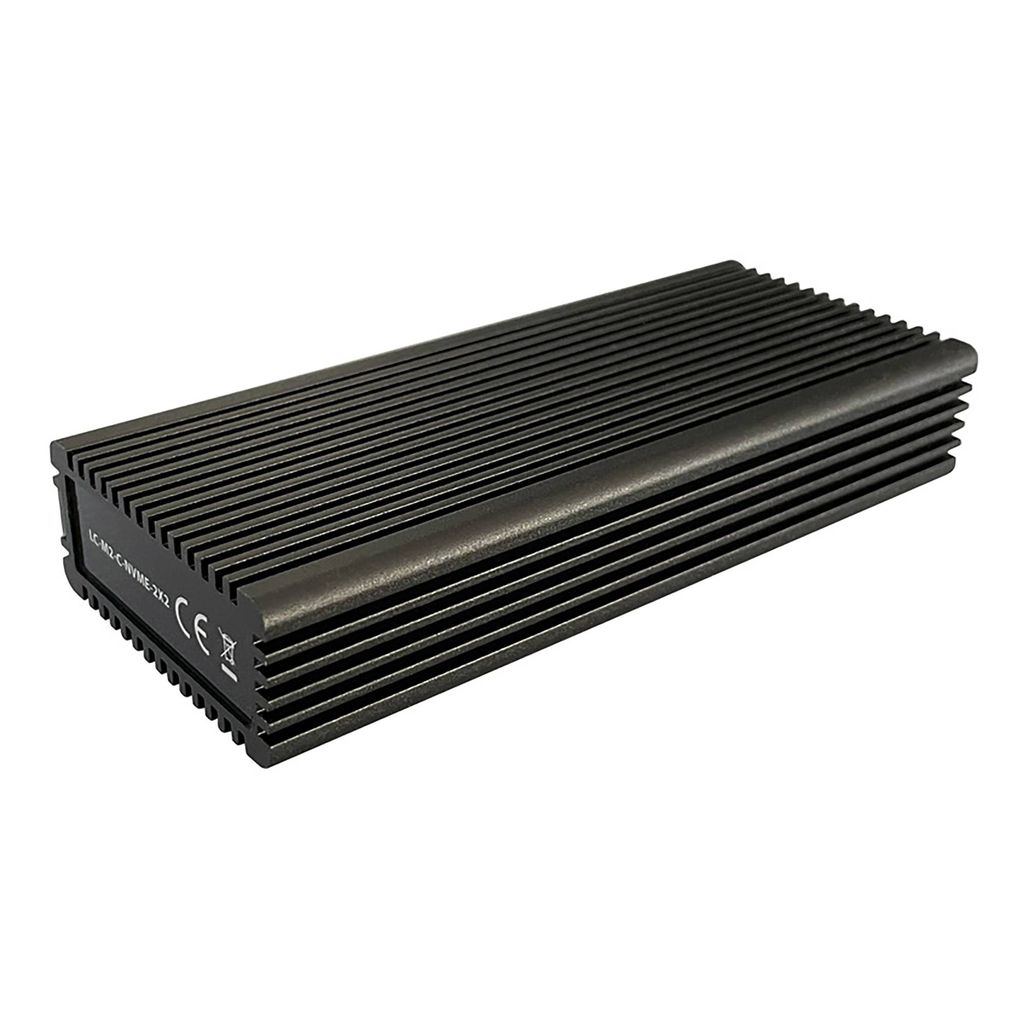 Custodia LC-POWER USB-C per un NVMe USB32 Gen 2x2-4