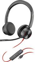 Plantronics BLACKWIRE 8225 Cuffie On Ear via cavo Stereo Nero Riduzione del rumore del microfono, Eliminazione del rumor-8