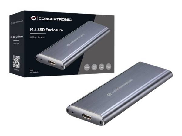 Conceptronic - Speichergehäuse - M.2 - M.2 Card - USB 3,1 (Gen 2) (HDE01G)