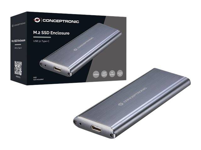 Conceptronic - Speichergehäuse - M.2 - M.2 Card - USB 3,1 (Gen 2) (HDE01G)-0