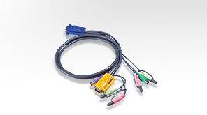ATEN KVM Cavo [1x Spina VGA, Spina jack da 3.5 mm, Spina jack da 3.5 mm, Spina PS/2, Spina PS/2 - 1x Spina VGA, Spina ja-7