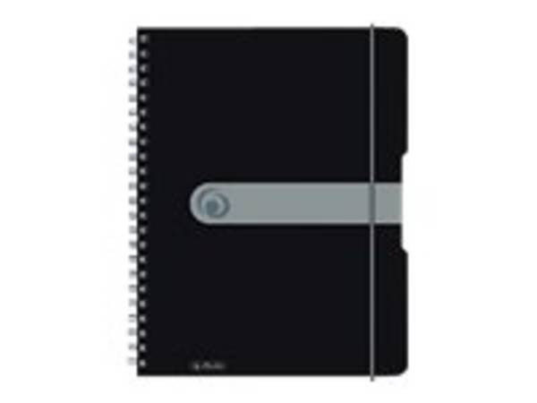 Herlitz 11293073 Notizbuch A4 80 Blätter Schwarz (11293073)