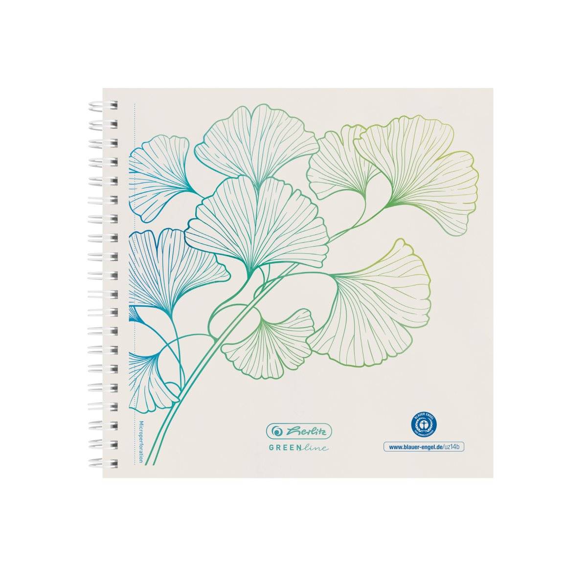 Herlitz GREENline Notizbuch 100 Blätter Weiß (50033522)-2