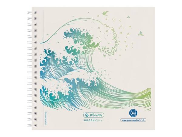 Herlitz GREENline quaderno per scrivere 100 fogli Bianco (GREENline)