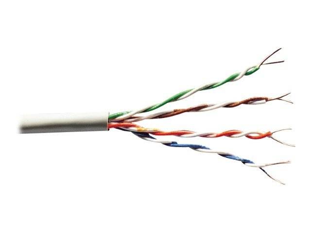 CAVO SOLIDO NON SCHERMATO UTP PER RETI CATEGORIA 6 IN RAME MATASSA MT 305 CLASSE CPR: ECA-3