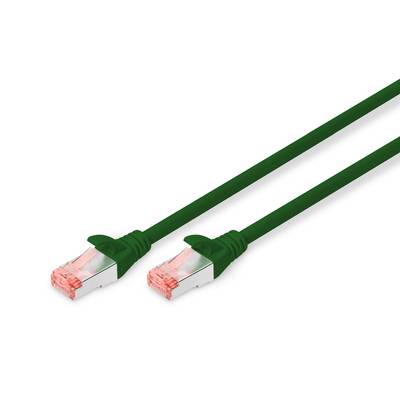 Digitus DK-1644-070/G RJ45 Cavo di rete, cavo patch CAT 6 S/FTP 7.00 m Verde Privo di alogeni, coppie intrecciate, con p-3