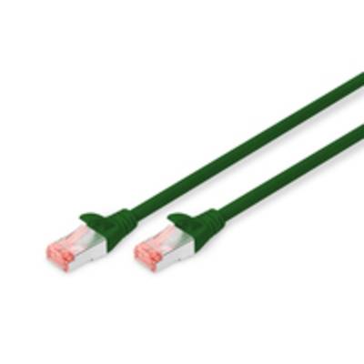 Digitus DK-1644-070/G RJ45 Cavo di rete, cavo patch CAT 6 S/FTP 7.00 m Verde Privo di alogeni, coppie intrecciate, con p-6