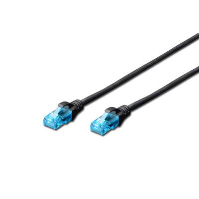 Digitus DK-1512-005/BL RJ45 Cavo di rete, cavo patch CAT 5e U/UTP 0.50 m Nero coppie intrecciate 1 pz.-3