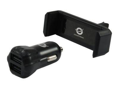Conceptronic CUSBCAR2AKIT - Auto-Netzteil - 2 A - 2 Ausgabeanschlussstellen (USB)-0
