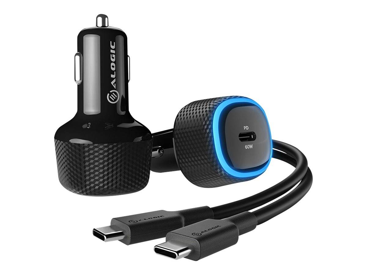 • USB-C-Autoladegerät • 60-W • für Laptops, Tablets und Telefone-0