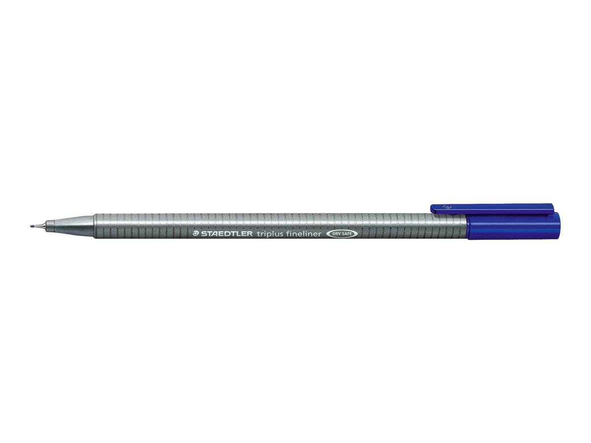Staedtler Fineliner Tripus, ordinato, 10 Stuui Streche Strech: 0,3 mm, triangolare, sicuro a secco, argento - (334 SB10)-2