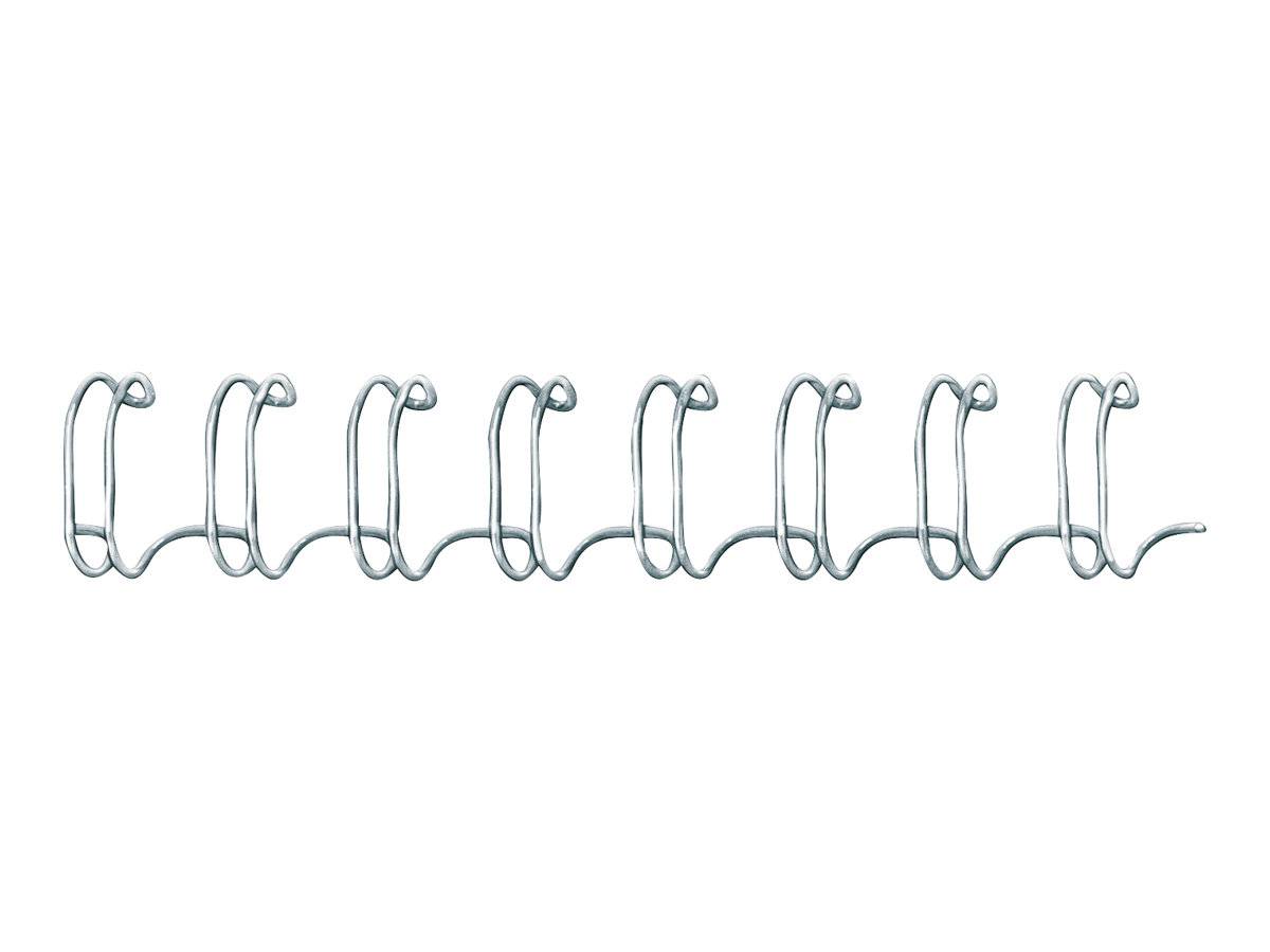 Dorso ad anelli mm.6 metallici silver 34 spirali pz.100-5