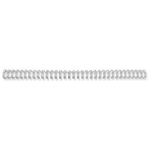 Dorso ad anelli mm.6 metallici silver 34 spirali pz.100-6