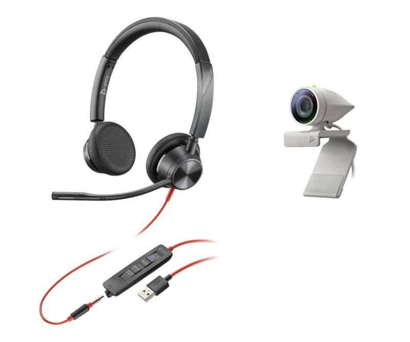HP Poly 2200-87130-025 Telefono Cuffie On Ear via cavo Stereo Nero regolazione del volume, Muto-4