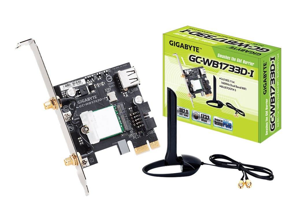 Gigabyte GC-WB1733D-I scheda di rete e adattatore Interno WLAN / Bluetooth 1733 Mbit/s-0