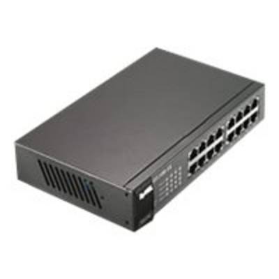 Switch Unmanaged 16 porte Gigabit design senza ventole Desktop/Rack - GS1100-16-EU0103F-0
