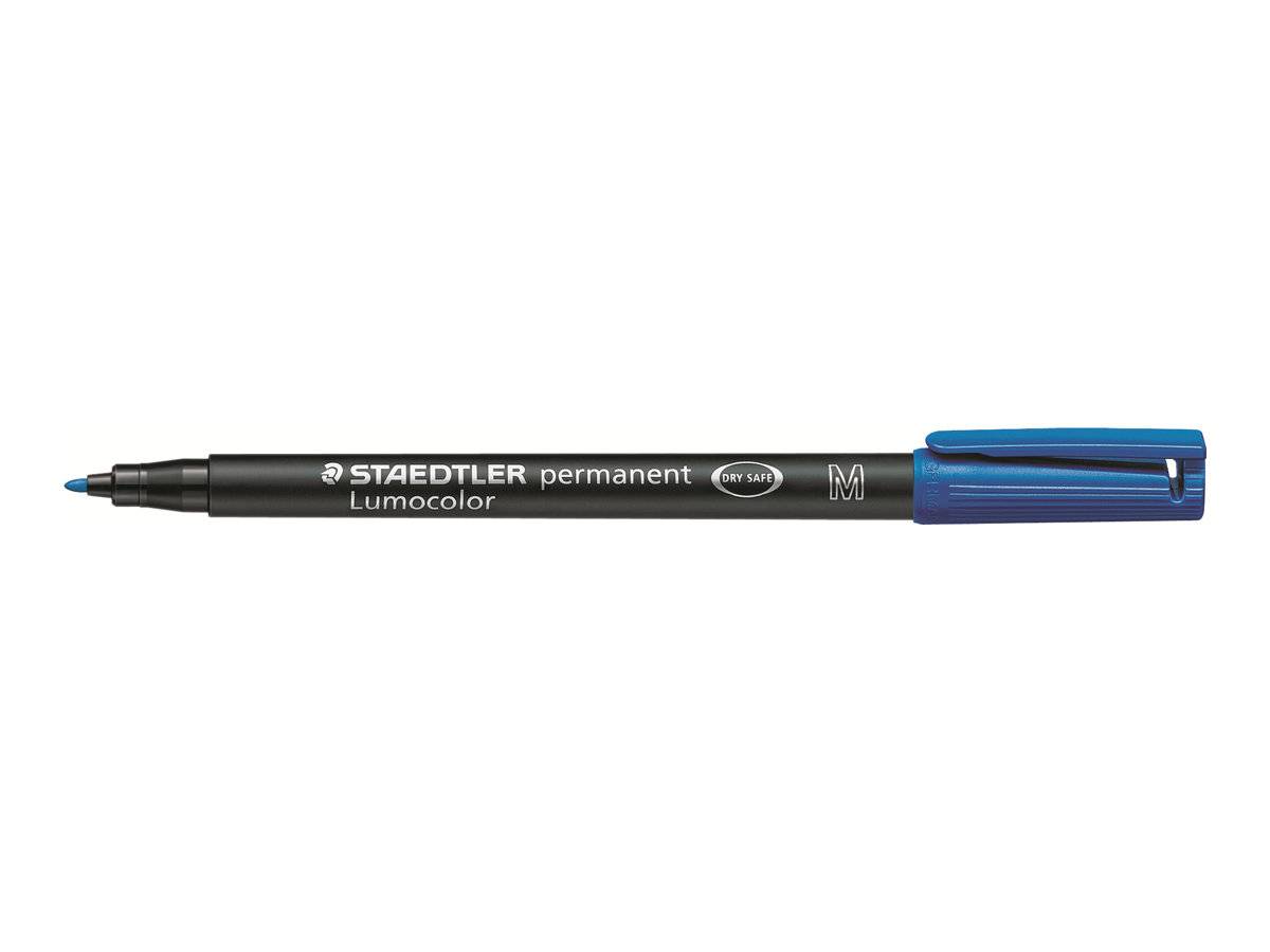 Staedtler Lumocolor 313 WP4 marcatore permanente Nero, Blu, Verde, Rosso 4 pz-4
