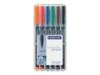 Staedtler 313 WP6 - Schwarz - Blau - Braun - Grün - Orange - Rot - Schwarz - Polypropylen (313 WP6)