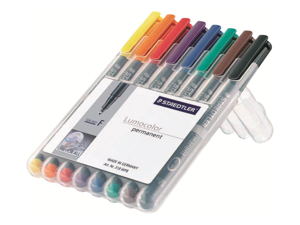 STAEDTLER Lumocolor Folienstifte-Set farbsortiert permanent 8 St. (317 WP8)-0