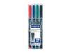 Staedtler 314 WP4 Permanent-Marker Schwarz - Blau - Grün - Rot 1 Stück(e) (314 WP4)