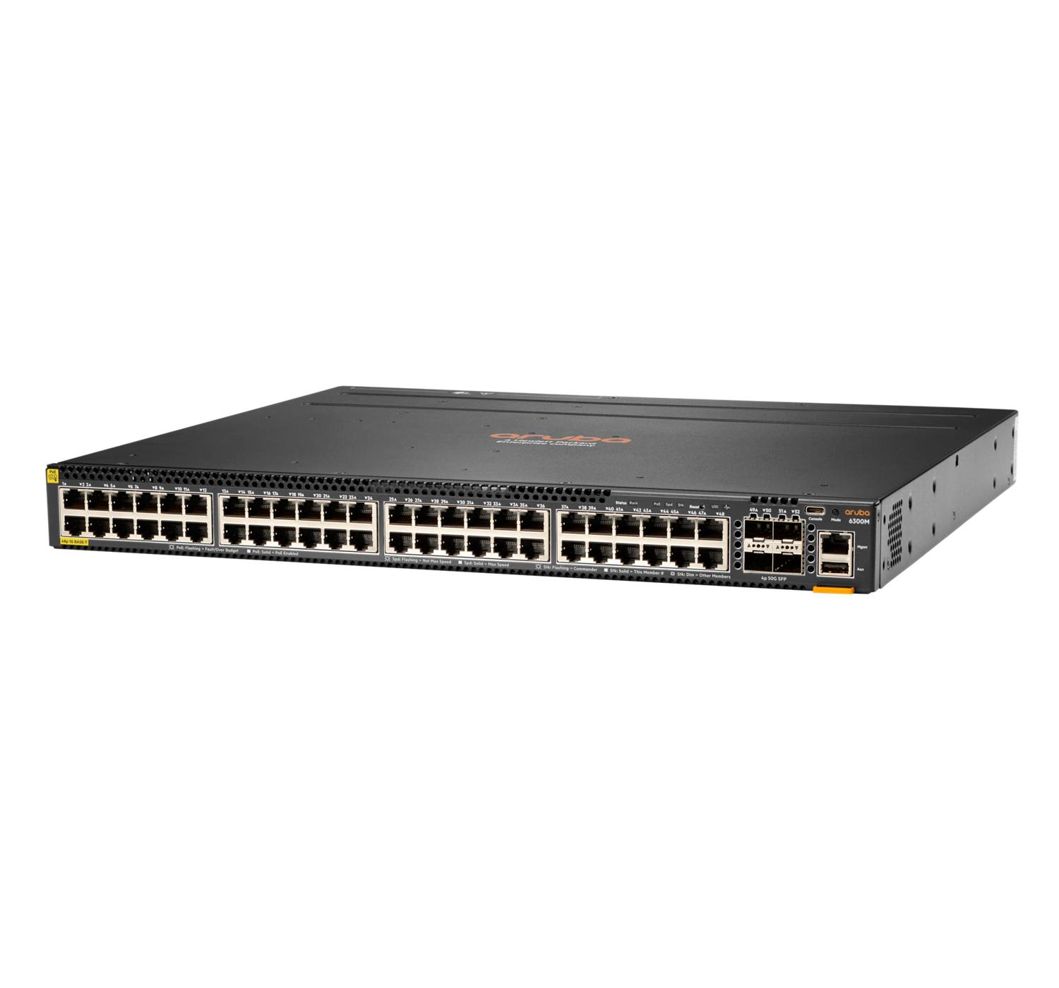 HPE Aruba 6300M - Switch - 48 porte - L3 - gestito - montabile in rack - 48 x 10/100/1000 (PoE)-6