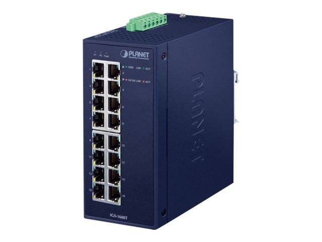 PLANET IGS-1600T switch di rete Non gestito L2 Gigabit Ethernet (10/100/1000) Blu-2