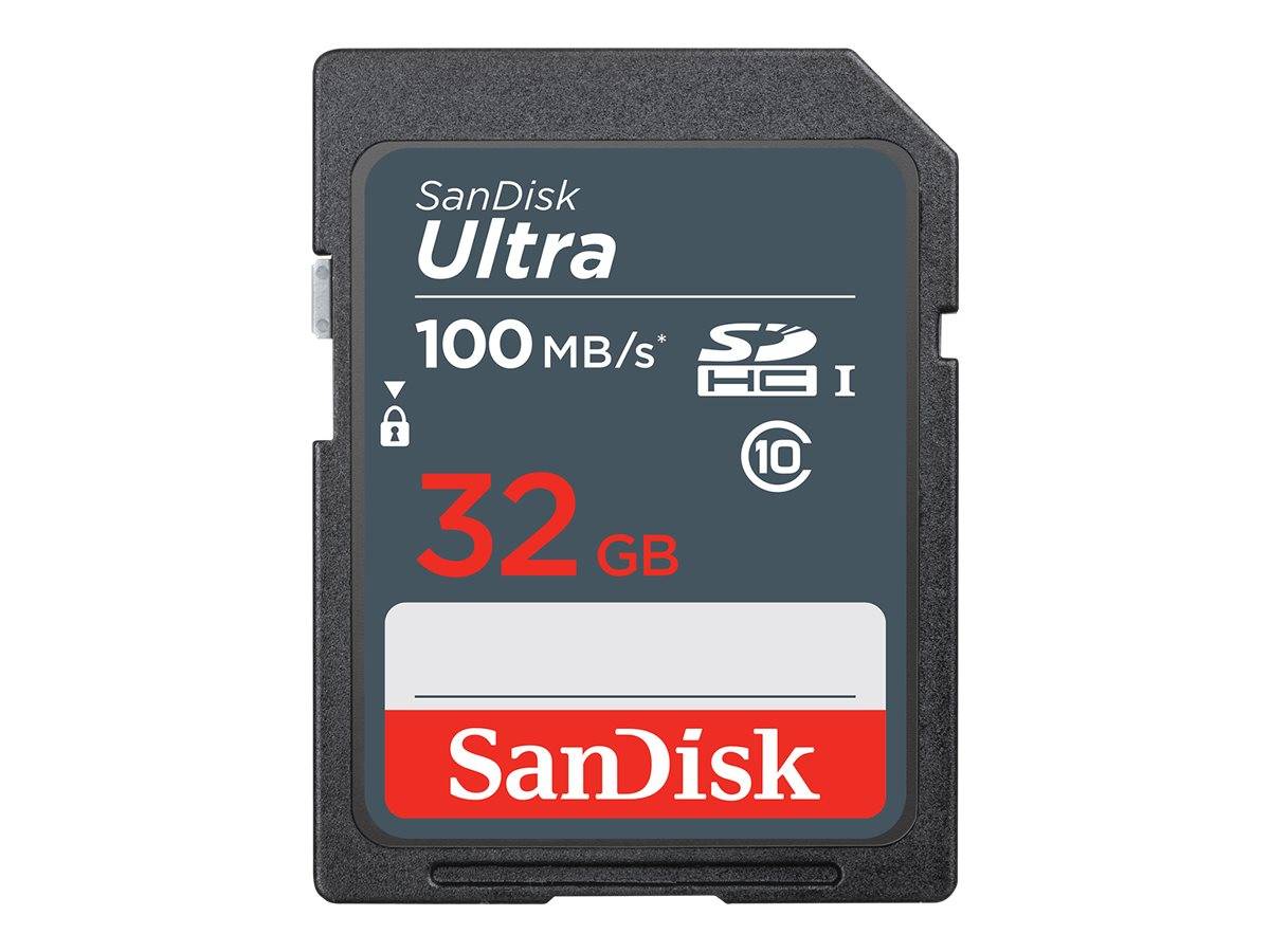 SanDisk Ultra 32GB SDHC Mem Card 100MB/s UHS-I Classe 10-0
