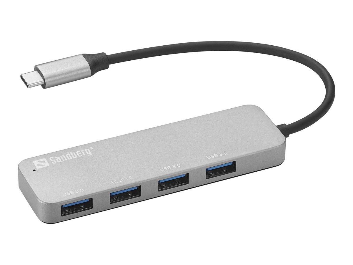 Sandberg 336-20 USB-C to 4 x USB 3.0 Hub SAVER-3