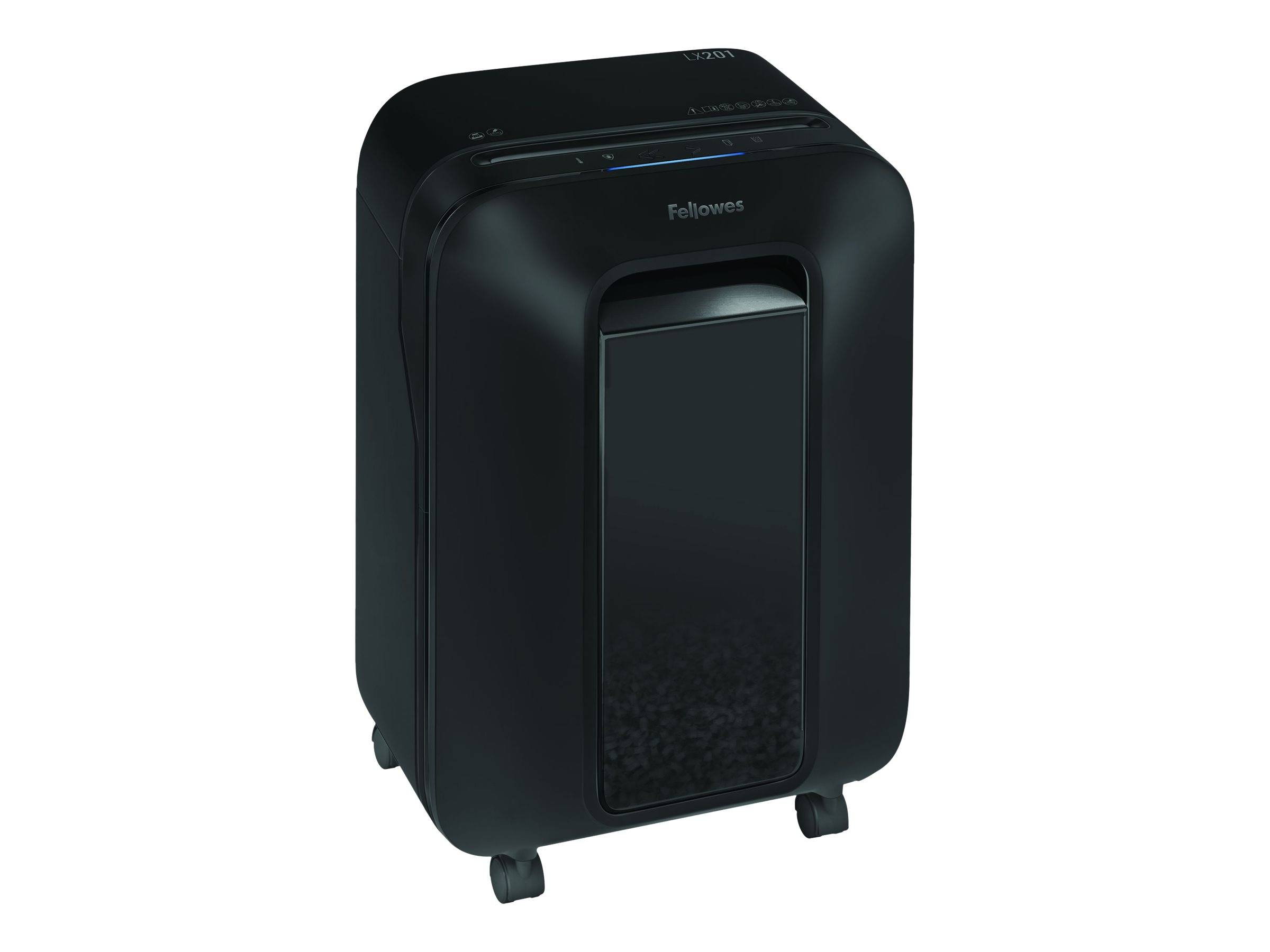 Fellowes lx201 intellibar distruggidocumenti a microframmento cestino 22lt capacita` 12 fogli nero-7