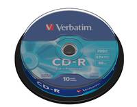 Cd-r 80 min. 700 mb Verbatim campana pz.10-4