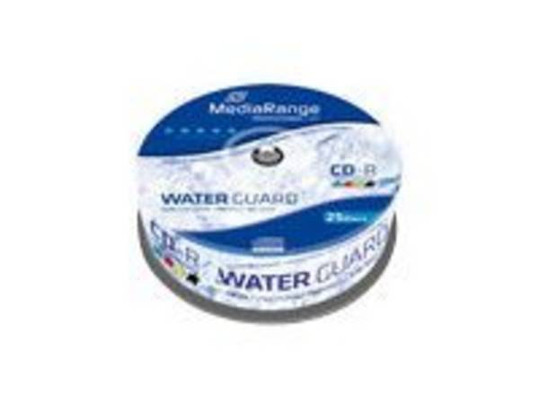 MediaRange CD-R 700MB 80min 52x stampabile, impermeabile, scatola per dolci da 25