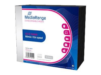 CD-R 700MB 10pcs Slimcase 52x-0