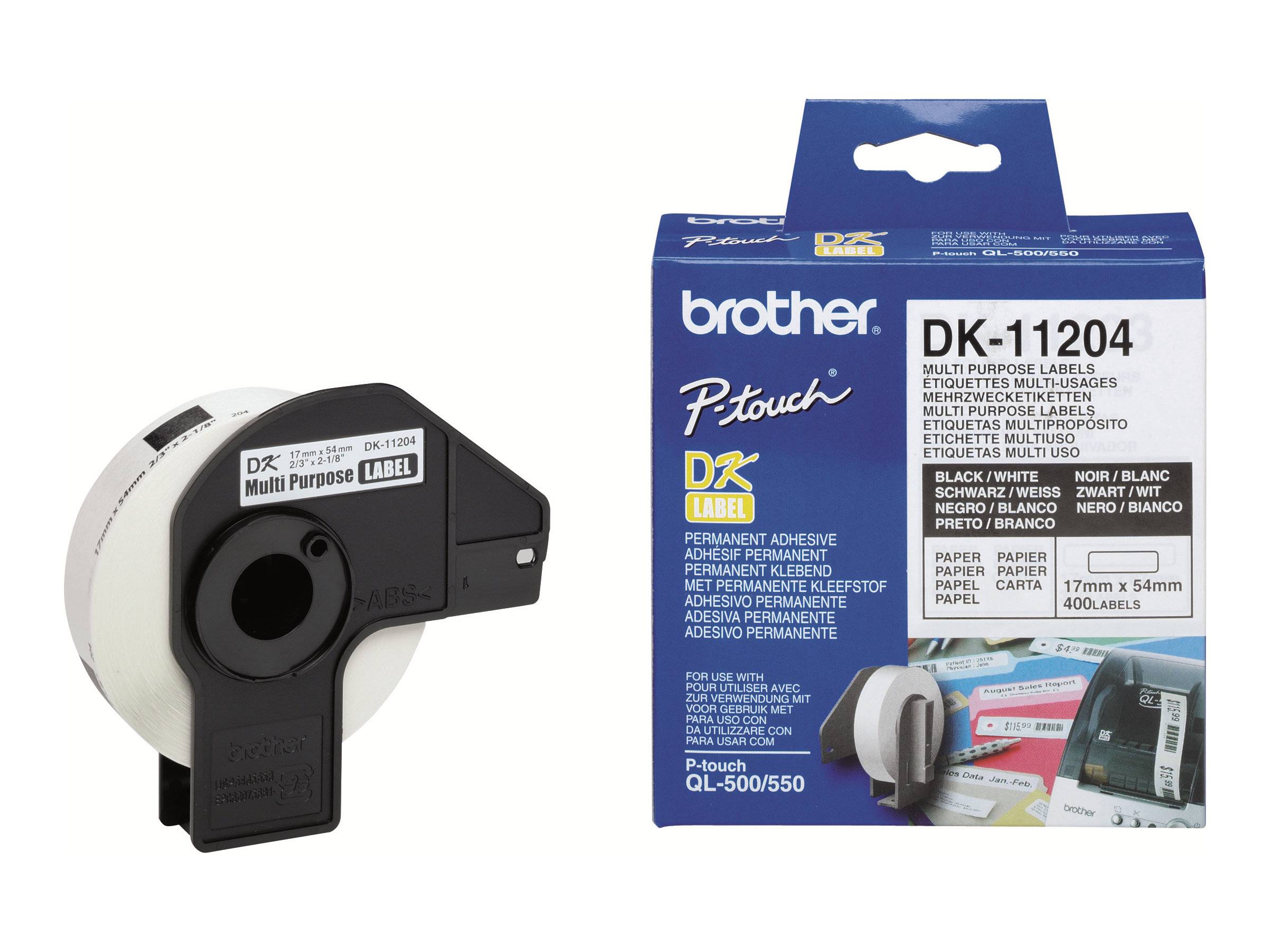 Brother DK-11204 nastro per etichettatrice Nero su bianco DK11204-6