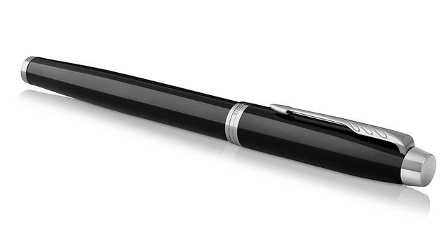 Parker IM penna stilografica Sistema di riempimento della cartuccia Nero, Cromo 1 pz-3