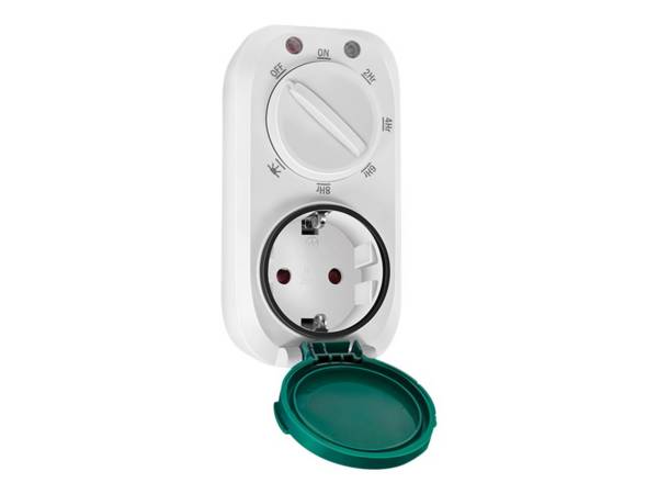 Timer Sensore Crepuscolare 7 Diverse Impostazioni IP44 Esterno Interno