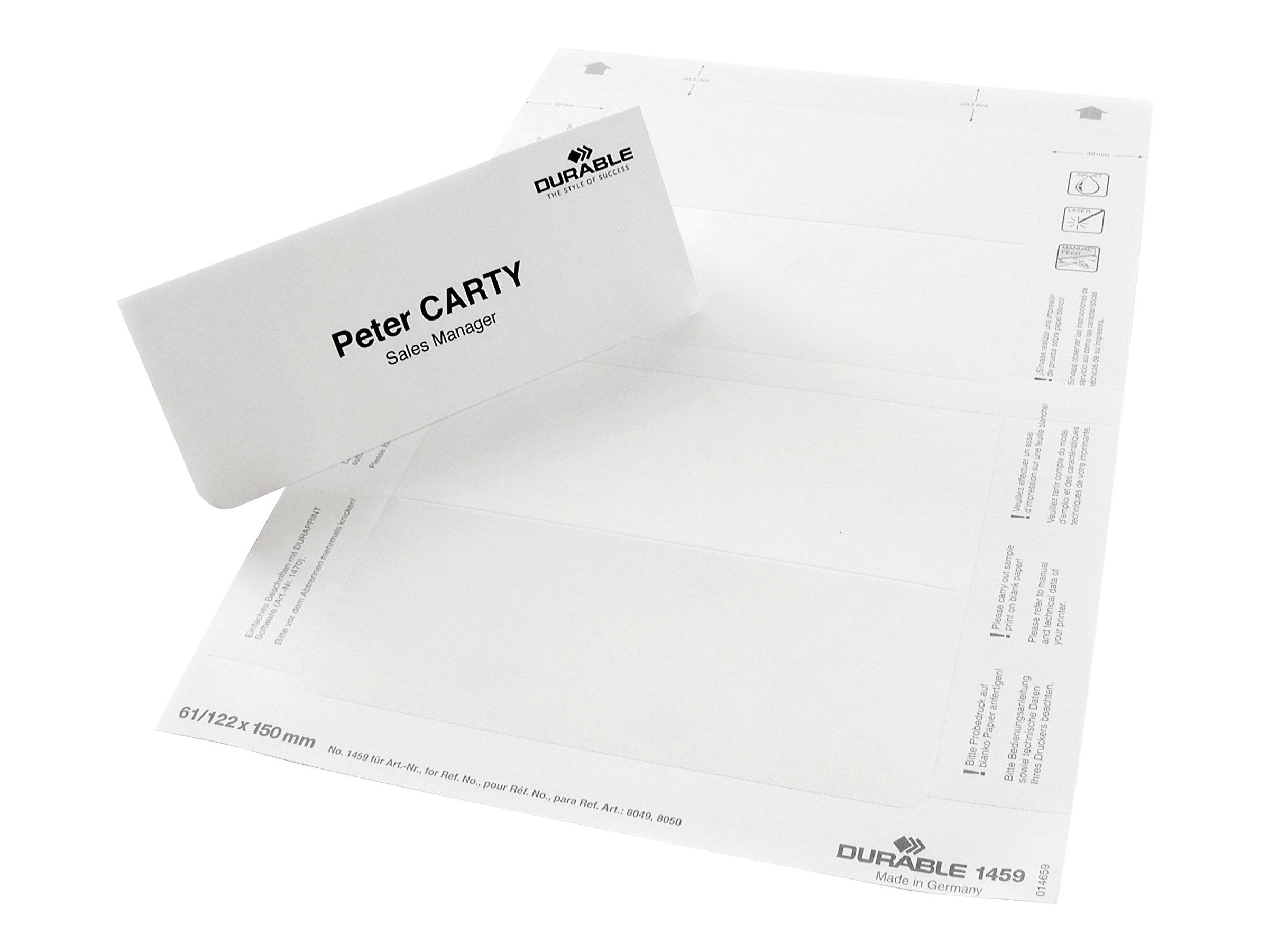 DURABLE Einsteckschilder BADGEMAKER® 61x210 mm 1 Packung 146002-6