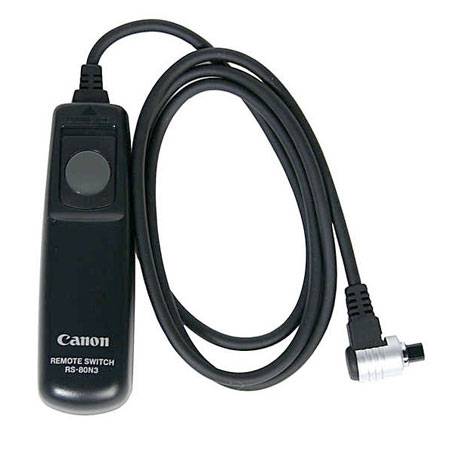 Canon Comando a distanza RS-80N3 Fotocamera Cablato Pulsanti Nero Remote Switch RS-80N3 2476A001-3