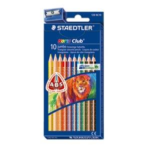 Matite colorate STAEDTLER STAEDTLER Jumbo 10 pezzi + punta multicolore-2