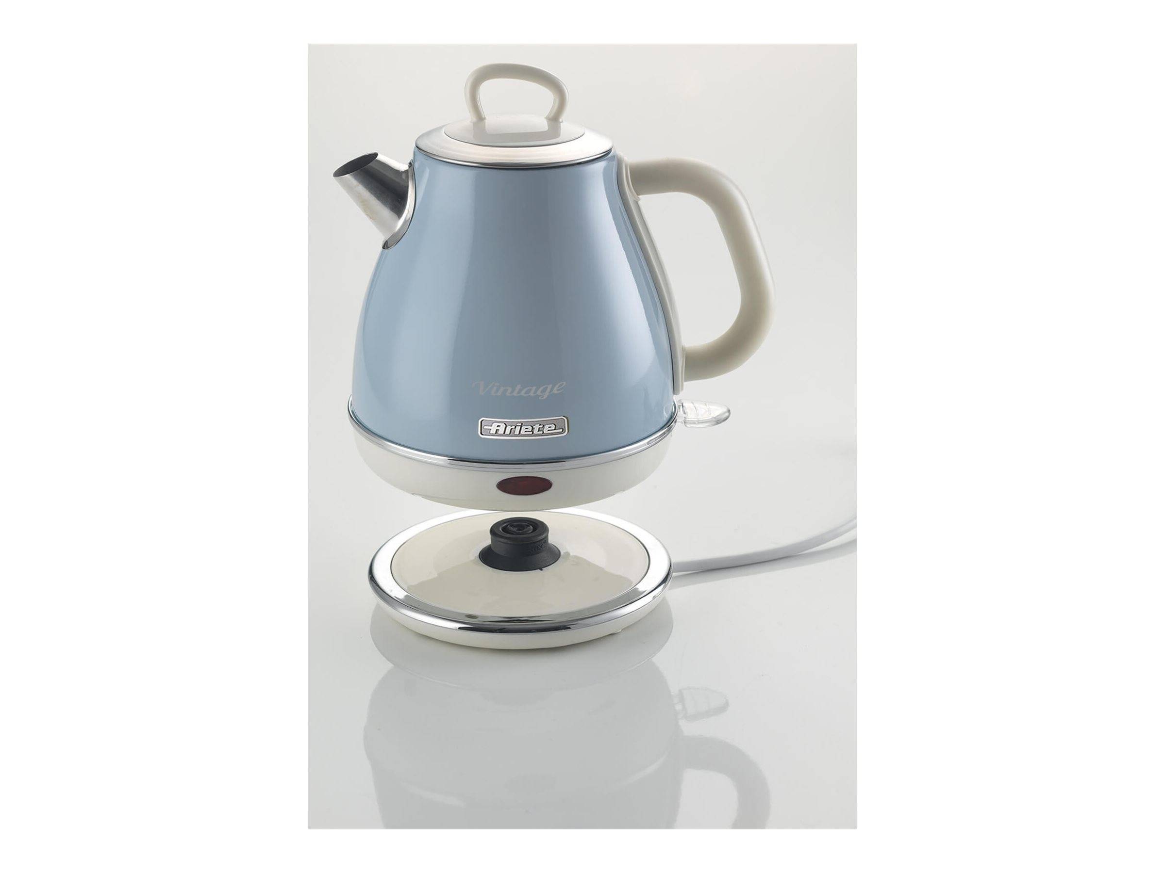 Ariete 2868 Bollitore Elettrico Vintage 1 Litro - Infusi, TÃƒÂ¨ e Tisane - Autospegnimento - Acciaio Inox - 1 Litro - 16-0