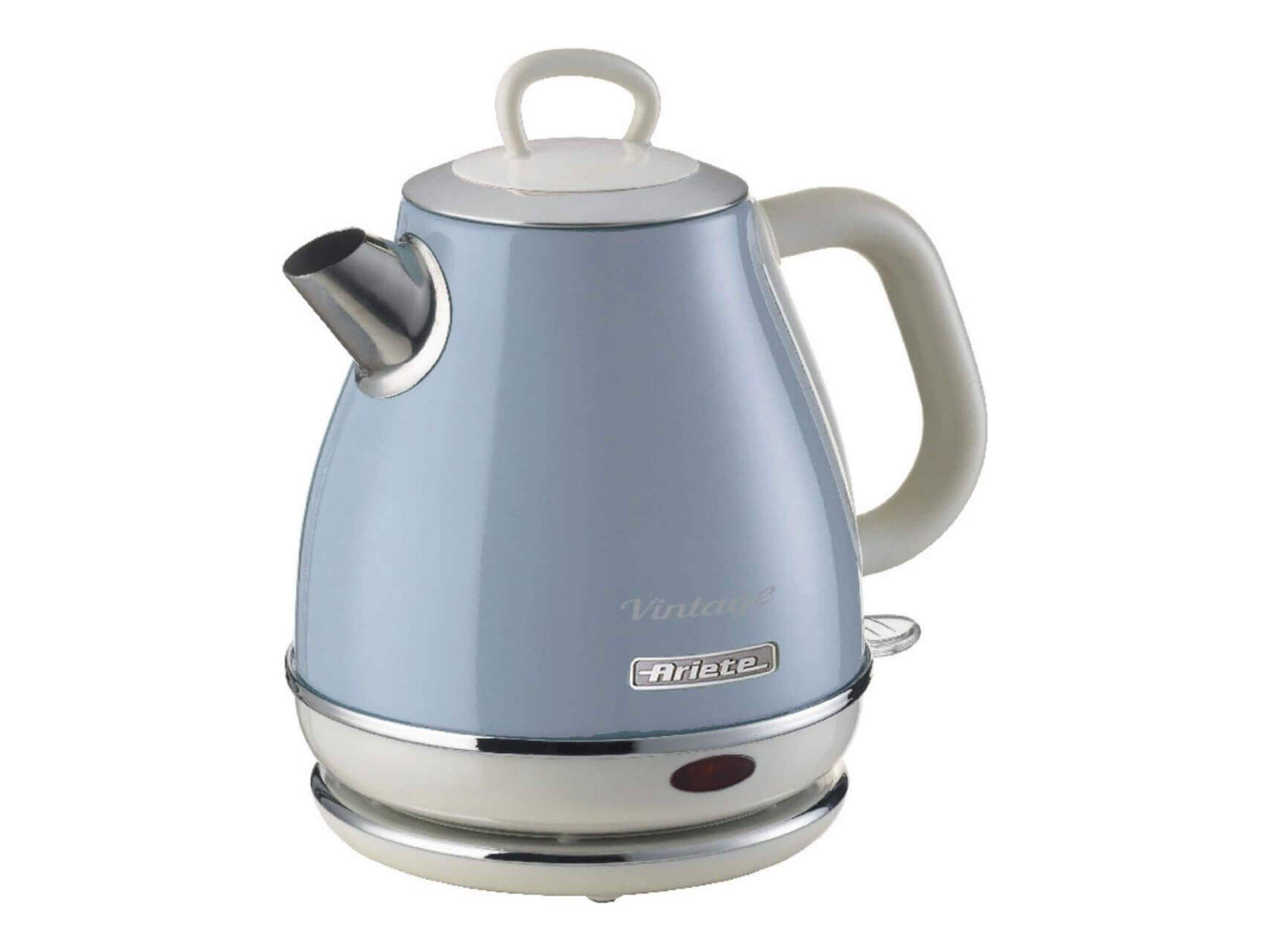 Ariete 2868 Bollitore Elettrico Vintage 1 Litro - Infusi, TÃƒÂ¨ e Tisane - Autospegnimento - Acciaio Inox - 1 Litro - 16-6