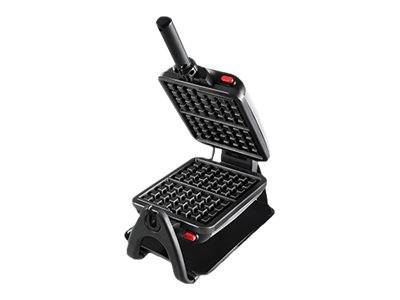 Tefal WM756D piastra per waffle 2 waffle 1200 W Nero, Acciaio inox (Tefal WM756D vaffeljern 2 vaffel/vafle)-0
