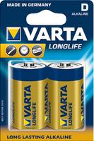 Varta Batterie Alkaline, Mono, D, LR20, 1.5V Longlife, Retail Blister (2-Pack)-2