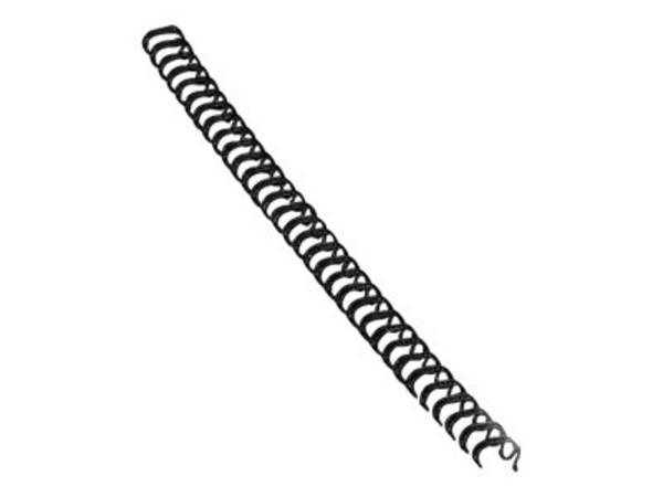 Dorsi metallici FELLOWES nero 6 mm - - capacità 1-35 fogli conf.100 - 53218