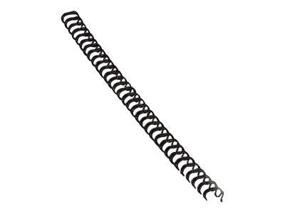 Dorsi metallici FELLOWES nero 6 mm - - capacità 1-35 fogli conf.100 - 53218-0